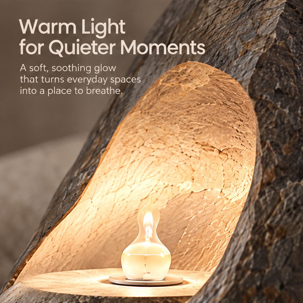 TRENDO Stone Sanctuary Sculptural Table Lamp
